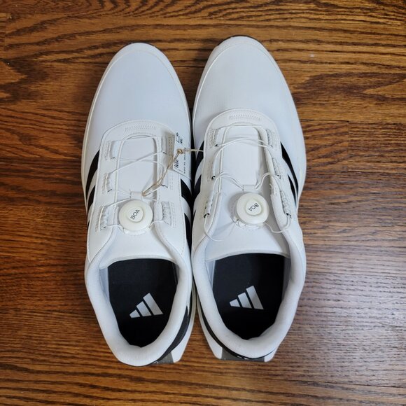 adidas S2G BOA 24 Men's Golf Shoes, IF0286, White w Black, New in Box, US 13 - Picture 4 of 15